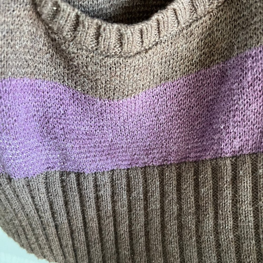 GAP Purple and Brown Striped Cardigan - Picture 8 of 12